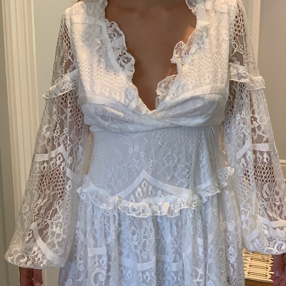 Angel biba white lace dress - Picture 6 of 7